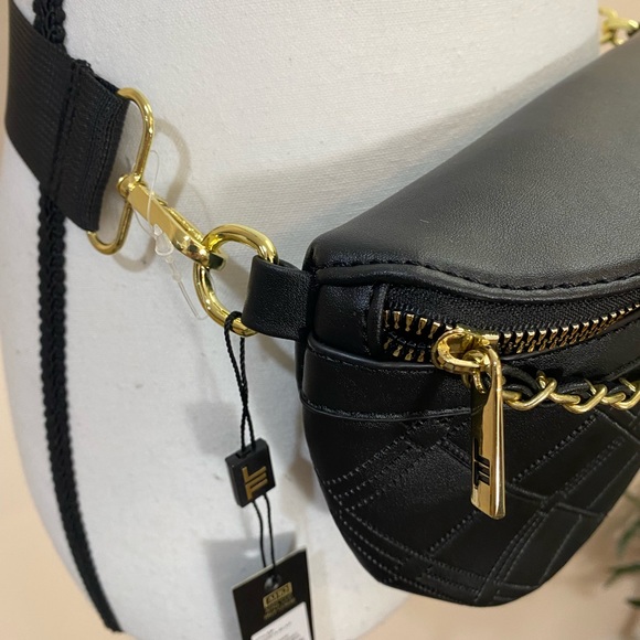 Black Leather Belt Bag NWT - Picture 8 of 9